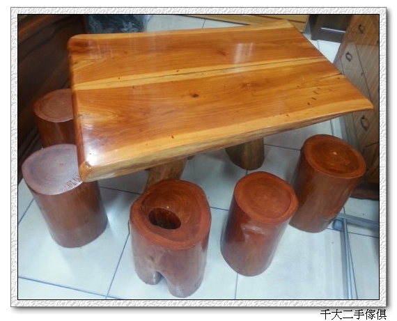紅豆杉原木泡茶桌